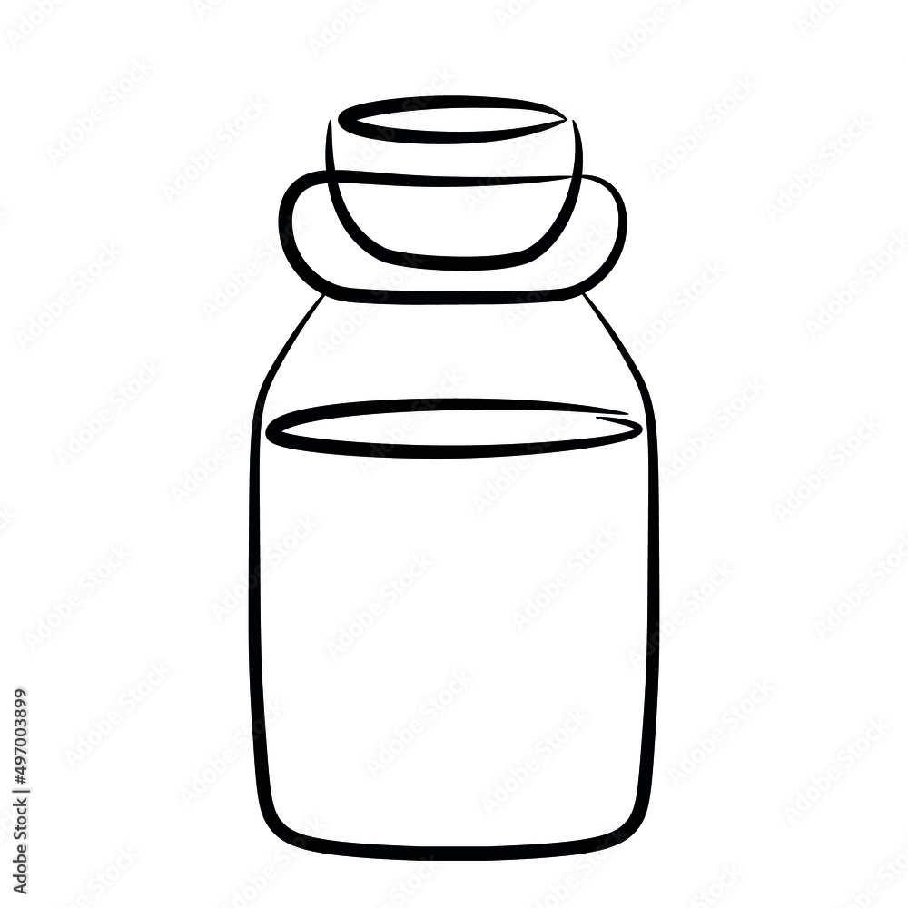 A simple image of a glass jar with a cork stopper. A simple image of a glass jar with a cork stopper.