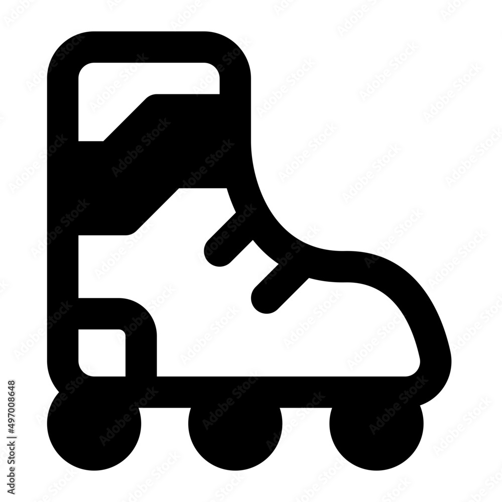 roller skate glyph icon roller skate glyph icon