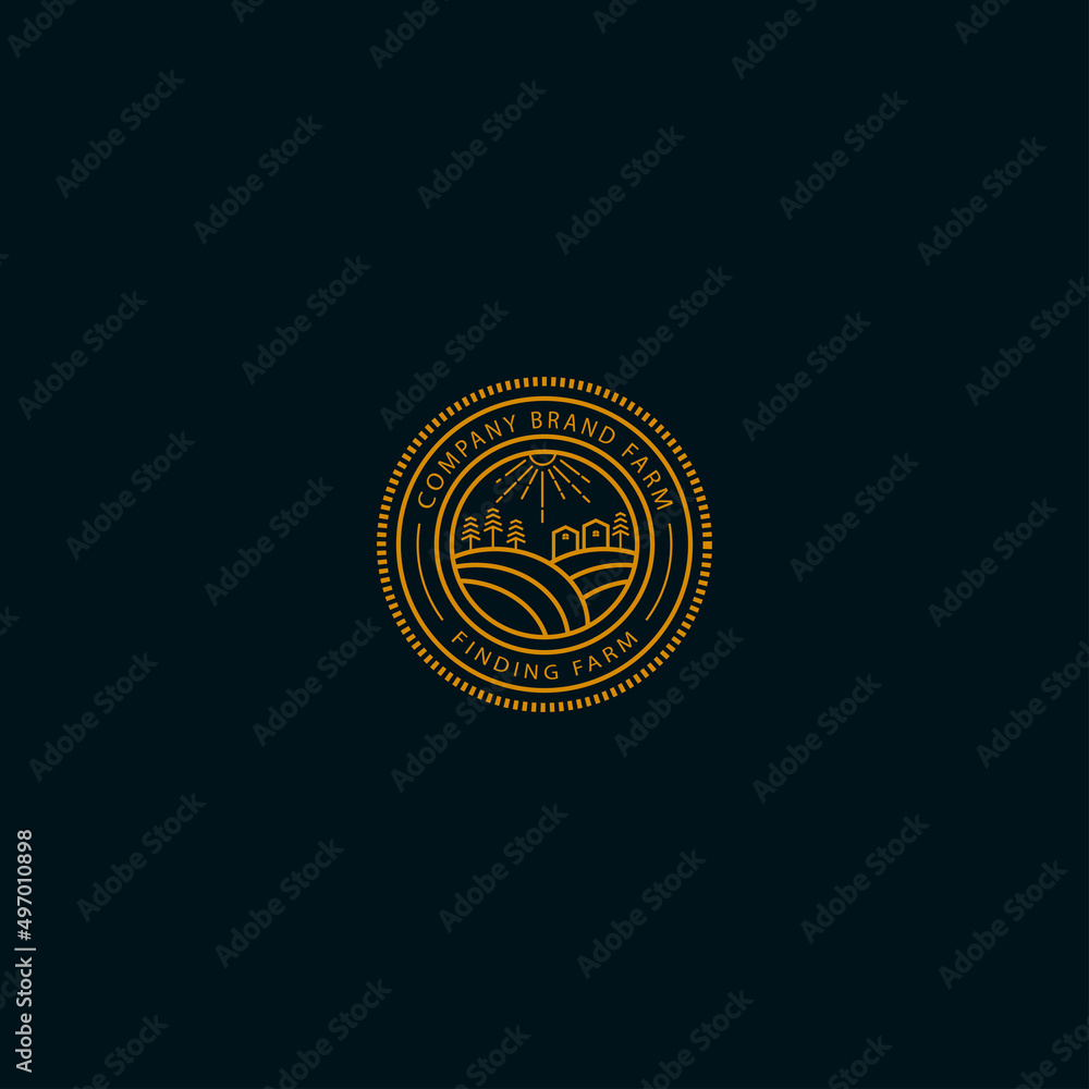 Fototapeta premium Farm logo vector design template