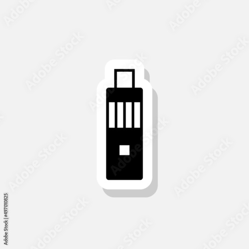E-cigarette icon sticker isolated on white background