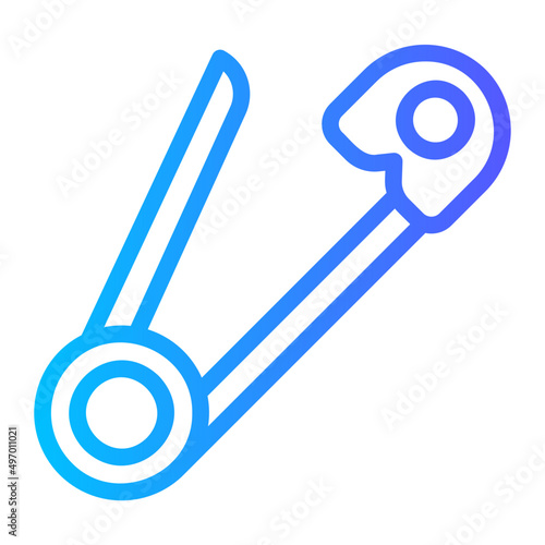 safety pin gradient icon