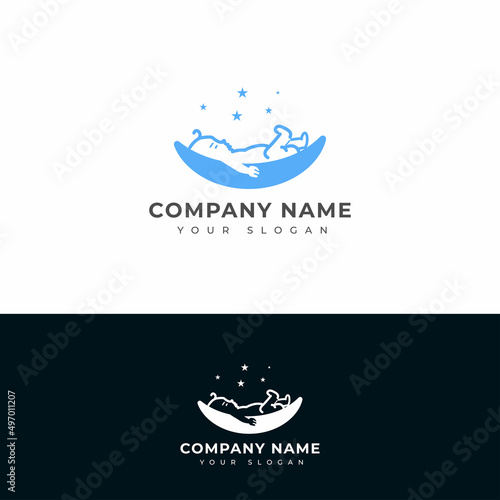 Baby dream logo vector design template