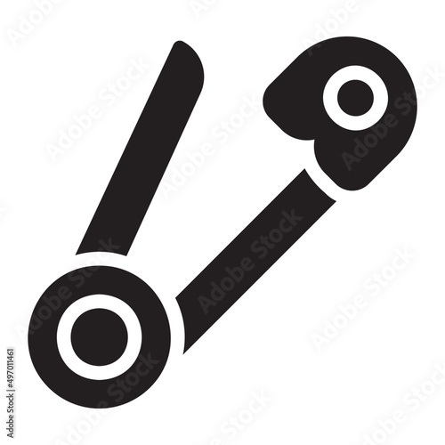 safety pin glyph icon