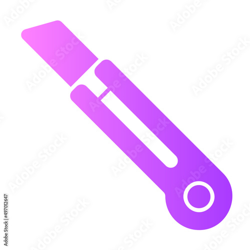 cutter gradient icon