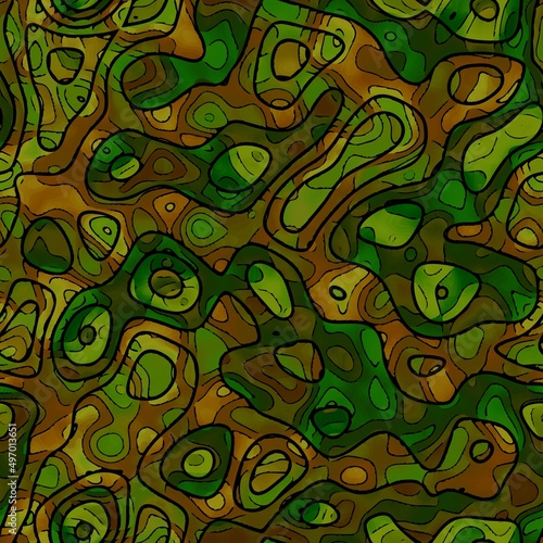Seamless military artistic camouflage pattern. Abstract camo texture