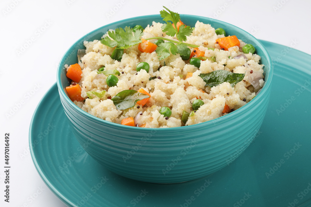 Upma made of Semolina a Indian breakfast Upma made of Semolina a Indian breakfast