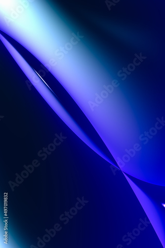 Volumetric abstract blue background, business cover design, 3D rendering, 3D illustration