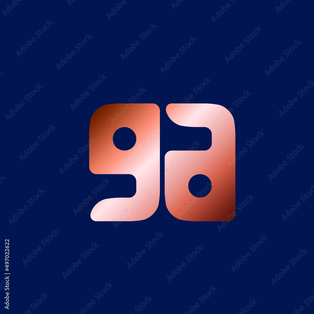 GA monogram logo.Letter g, letter a typographic icon.Lettering sign isolated on dark background.Alphabet initials.Modern, design, geometric, web, tech style lowercase characters. GA monogram logo.Letter g, letter a typographic icon.Lettering sign isolated on dark background.Alphabet initials.Modern, design, geometric, web, tech style lowercase characters.