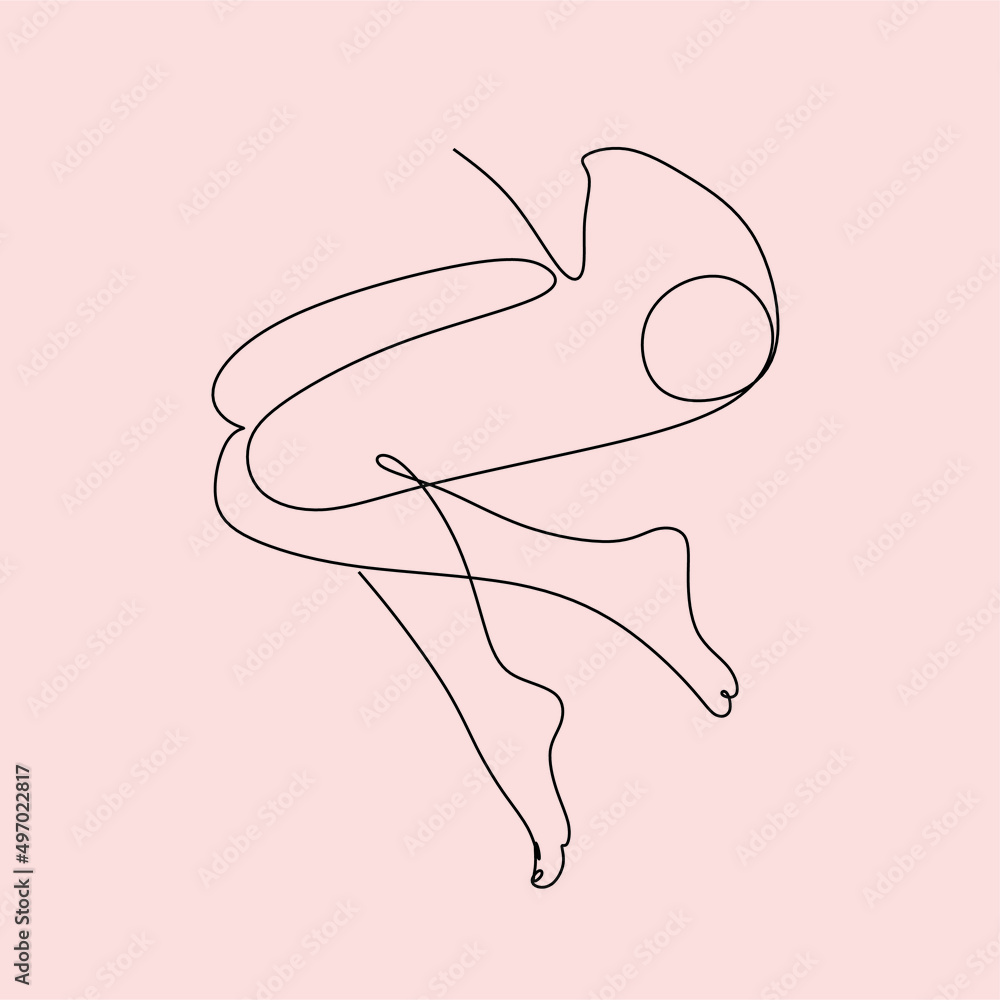Line Art Legs Vector. Minimalist Line Drawing of woman legs Line Art Legs Vector. Minimalist Line Drawing of woman legs