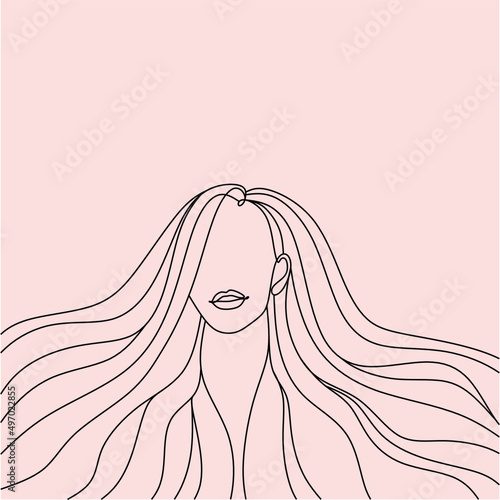 Код элемента: 2003141471

Abstract woman line art face with long hair. Line drawing female face. Single Line Face Art. Minimalist Woman Drawing