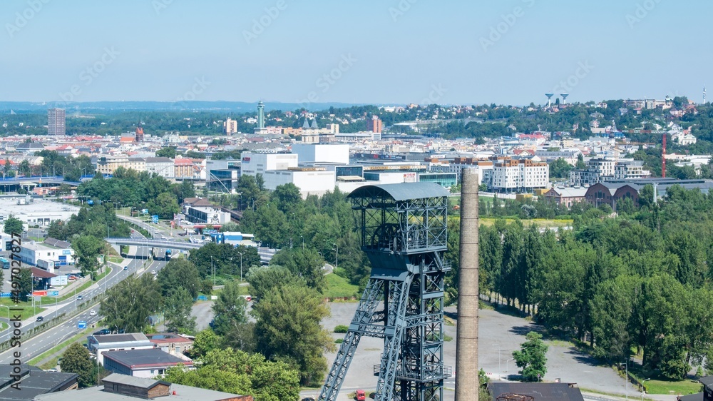 A view of Ostrava from Dolni Vitkovice industrial area