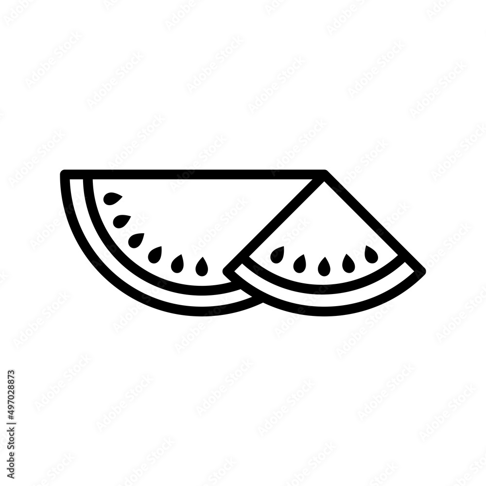 Water Melon Icon Logo Design Vector Template Illustration Water Melon Icon Logo Design Vector Template Illustration
