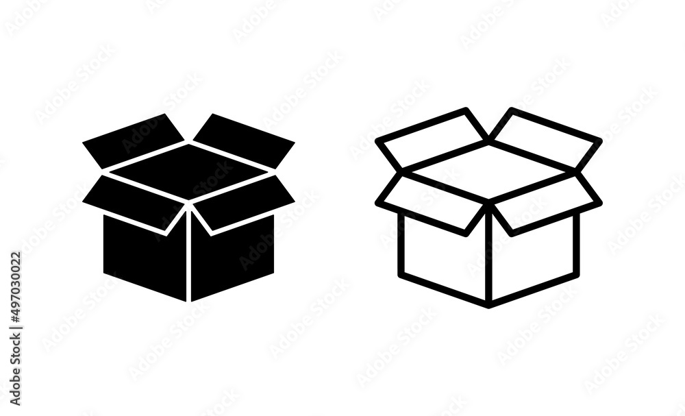 Box icon vector. box sign and symbol, parcel, package Box icon vector. box sign and symbol, parcel, package
