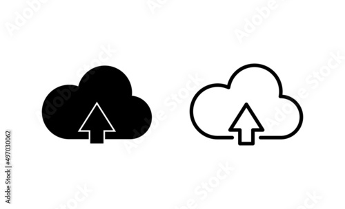 Cloud icon vector. cloud sign and symbol