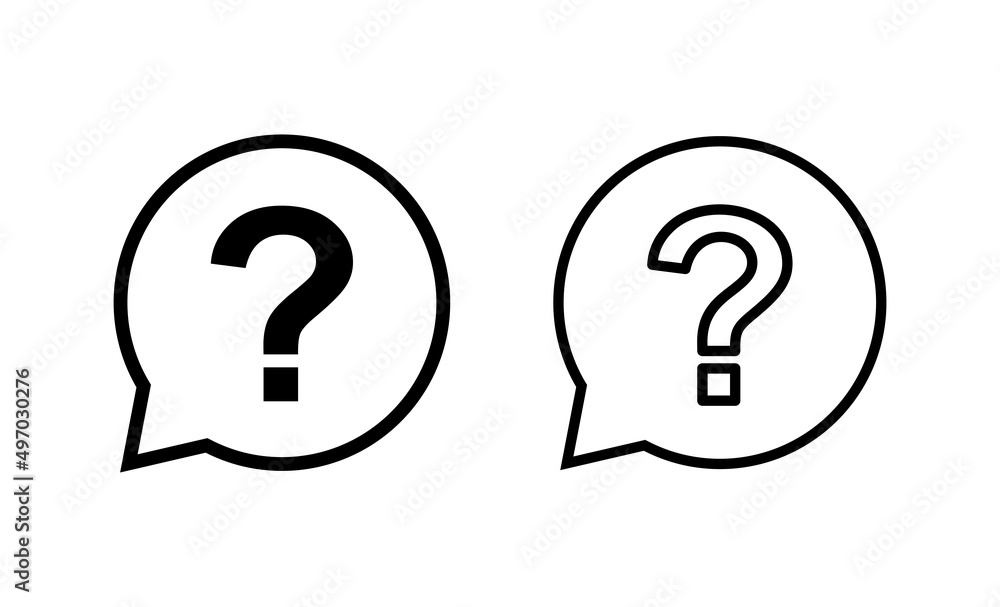 Question icon vector. question mark sign and symbol Question icon vector. question mark sign and symbol
