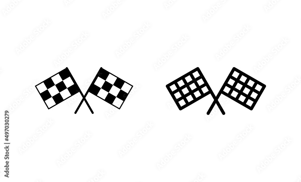 Racing flag icon vector. race flag sign and symbol.Checkered racing flag icon Racing flag icon vector. race flag sign and symbol.Checkered racing flag icon