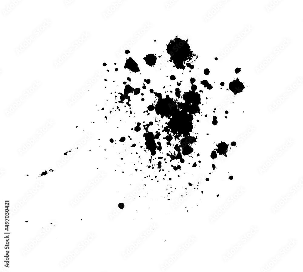Fototapeta premium Vector ink spot on a white background.