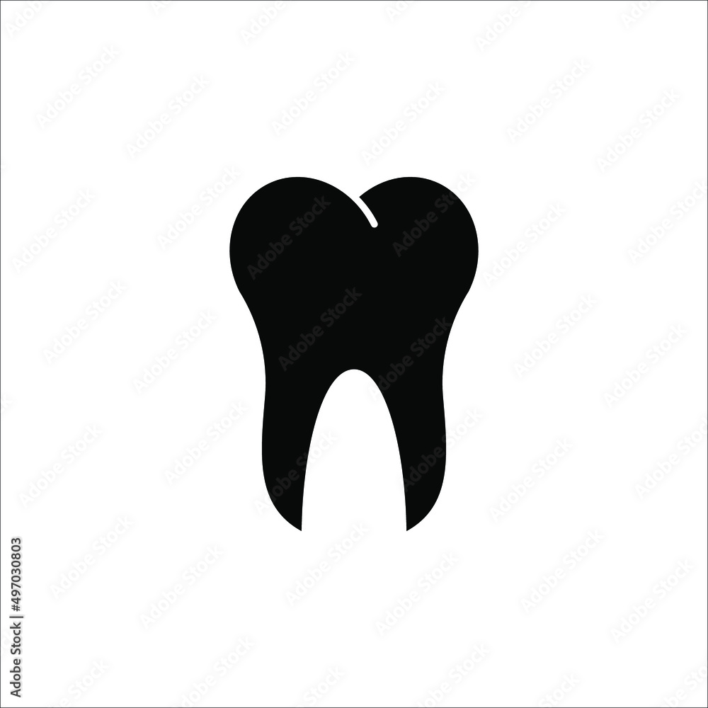 Tooth line icon vector. Medical Tooth symbol illustration