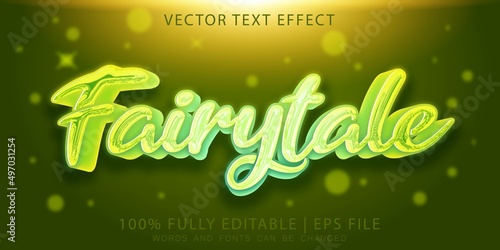 Magician spell fairy Editable Text Effect
