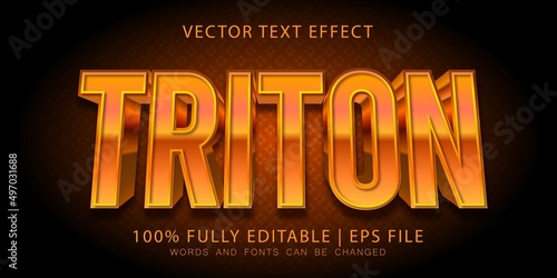 Triton orange Esport Text Effect