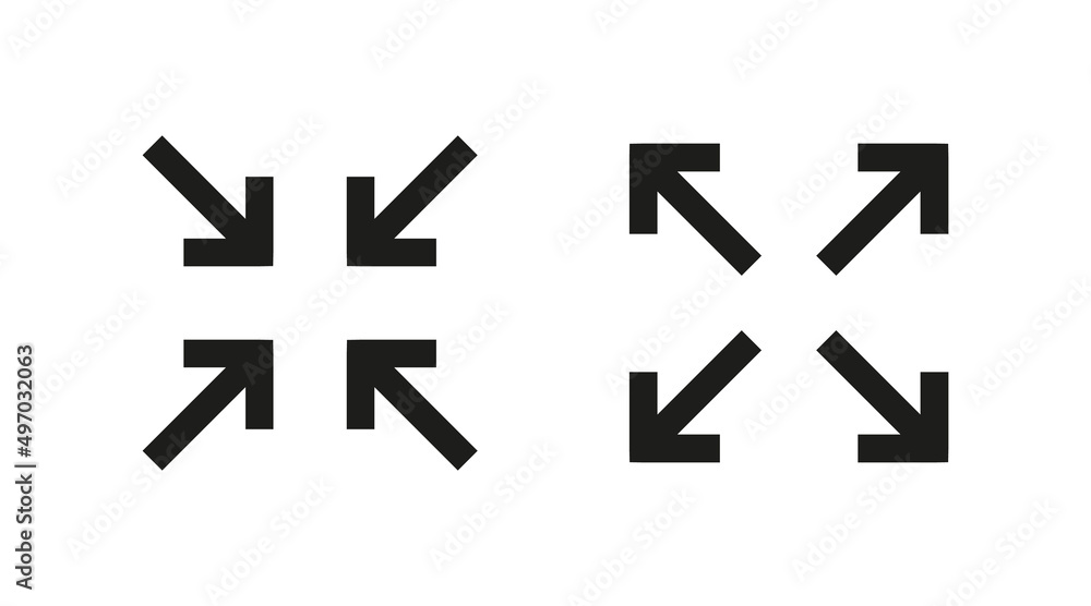 Screen full icon. Extend of size page. Icons of full, wide and small screen. Expand of window. Symbols of fullscreen. Buttons of enlarge for navigation in mobile phone, laptop and app. Vector Screen full icon. Extend of size page. Icons of full, wide and small screen. Expand of window. Symbols of fullscreen. Buttons of enlarge for navigation in mobile phone, laptop and app. Vector
