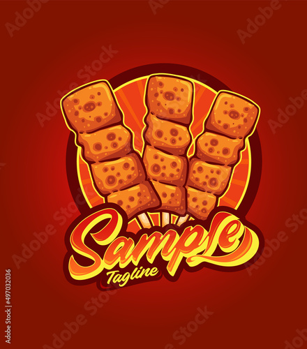 grilled satay mascot food cartoon