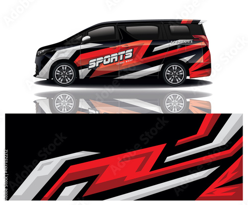 wrap car design template