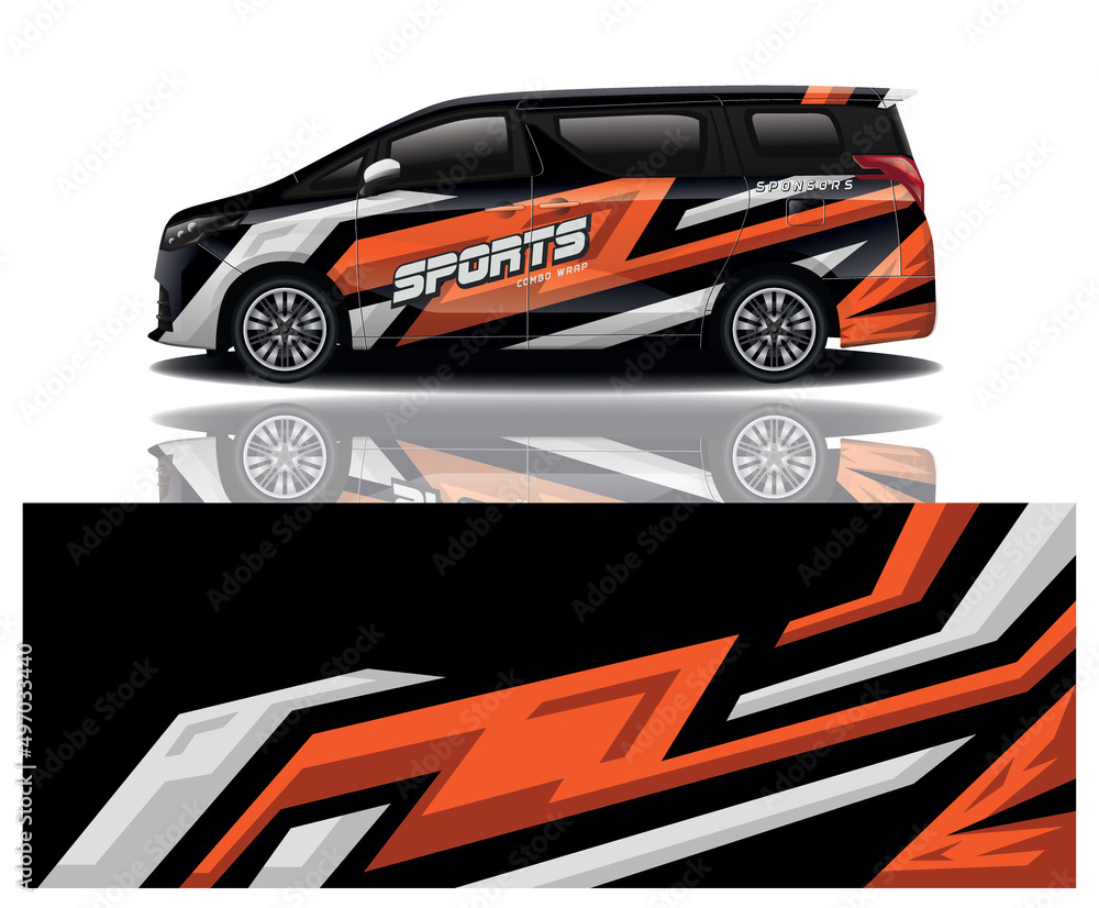 wrap car design template