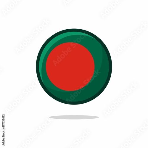 Bangladesh Flag Icon. Bangladesh Flag flat style isolated on a white background - stock vector. Free Download Bangladesh Flag Icon. Bangladesh Flag flat style isolated on a white background - stock vector. - GFXLoad