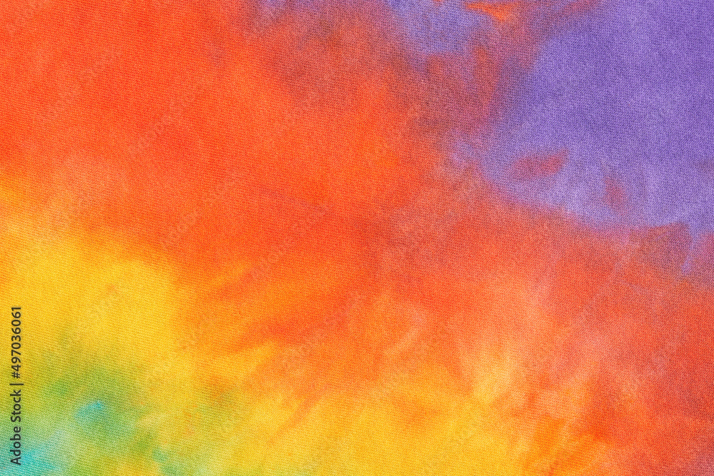 Abstract tie dye multicolor fabric cloth Boho pattern texture for background or groovy wedding card, sale flyer, 60s, 70s poster, kid tie-dye diy backdrop. Modern Watercolor Wet Brush Fabrics Art Abstract tie dye multicolor fabric cloth Boho pattern texture for background or groovy wedding card, sale flyer, 60s, 70s poster, kid tie-dye diy backdrop. Modern Watercolor Wet Brush Fabrics Art