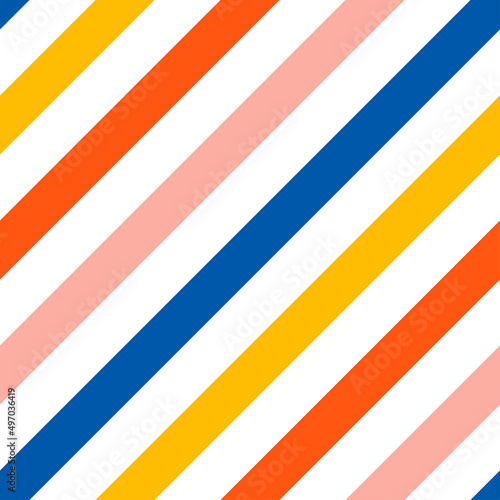 Free Download Colorful oblique lines seamless pattern with white background. - GFXLoad