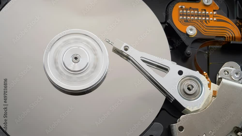 Hard disk drive crash and stop. Disassembled HDD failure and shutdown Hard disk drive crash and stop. Disassembled HDD failure and shutdown
