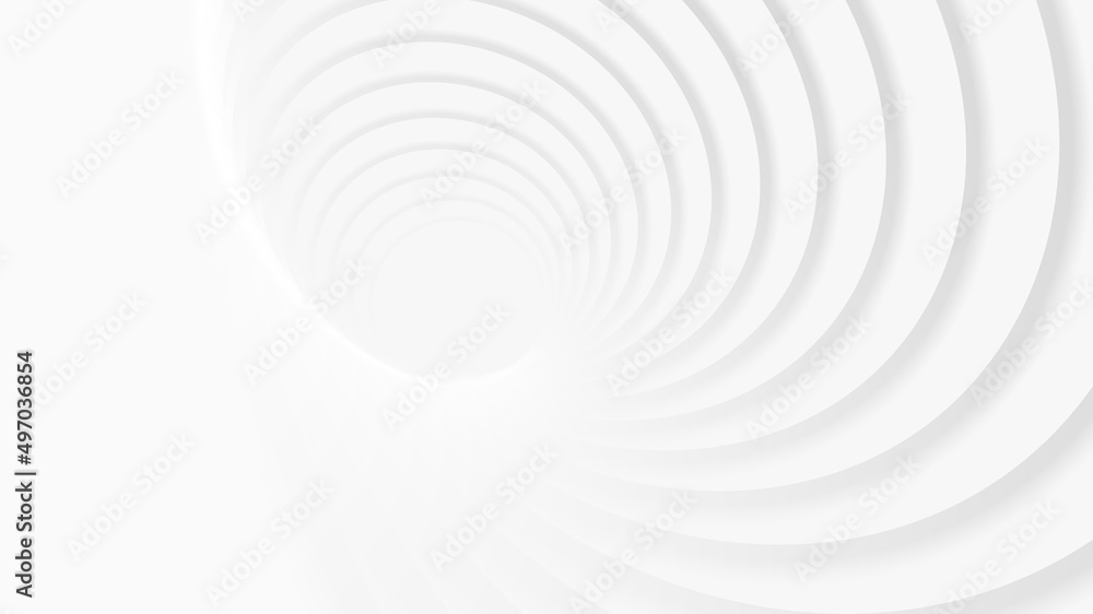 Spiral white wave rhythm abstract background