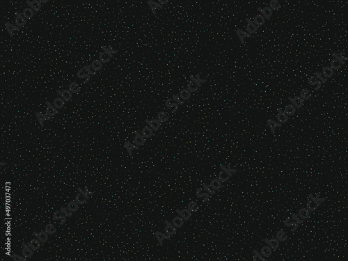 Dark background with small dots. Abstract space. Vector
