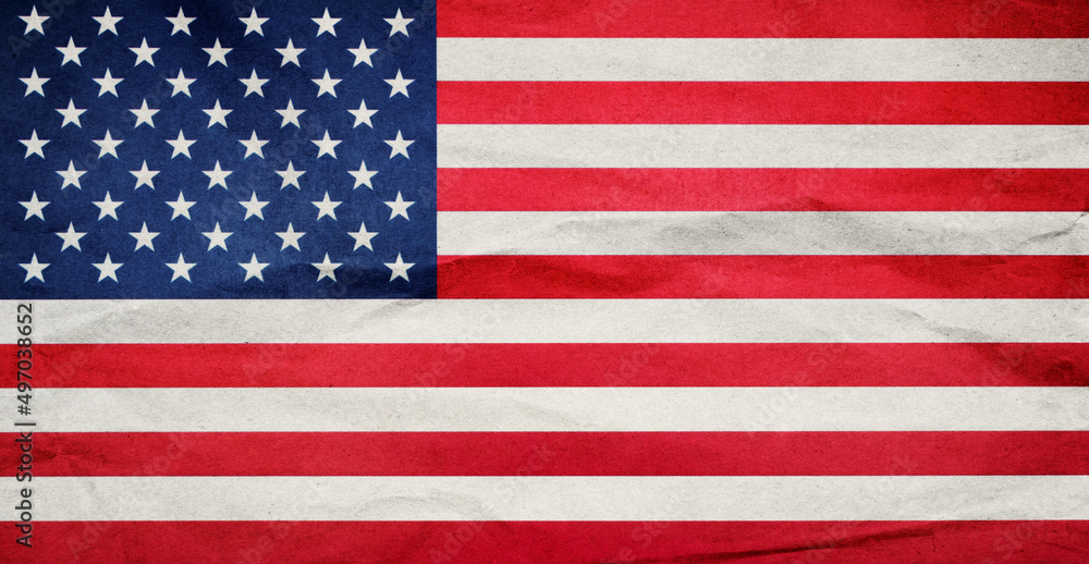 Naklejka premium Flag of USA grunge background