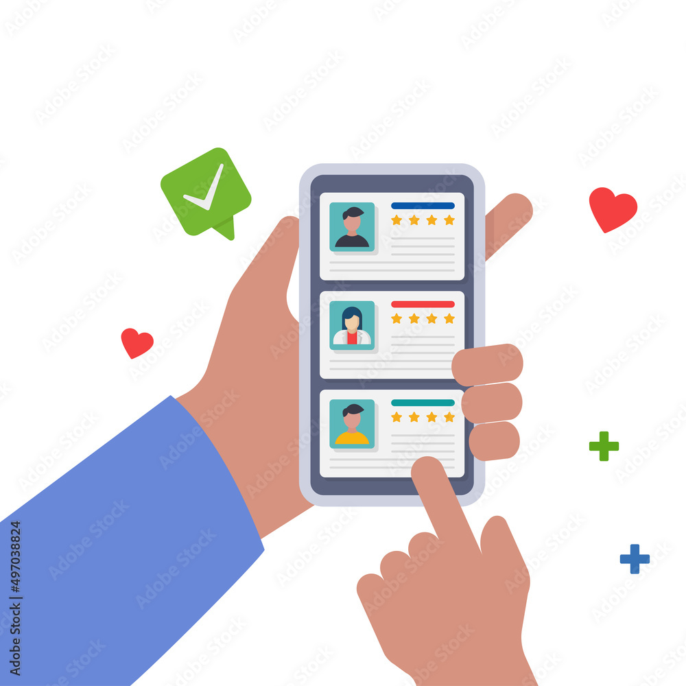 Human resource management and hiring. Best candidate for job illustration. Human resource management and hiring. Best candidate for job illustration.