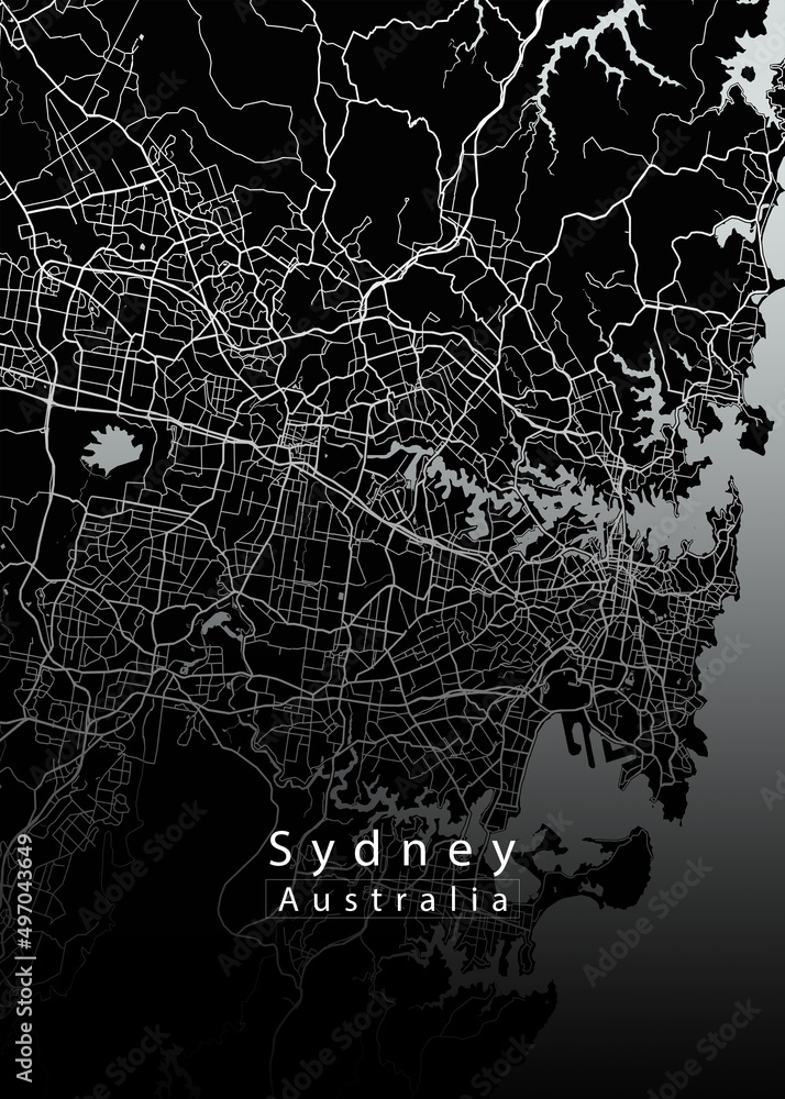 Sydney Australia City Map