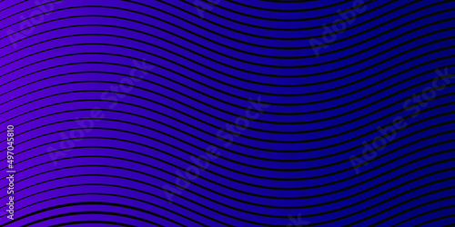 Blue and Purple background and black wave