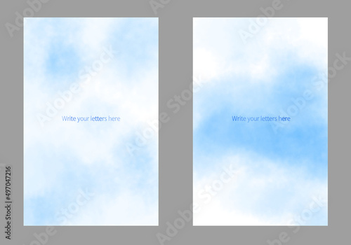 It is a design background image edited over A3 size with a watercolor atmosphere with the theme of brush touch, paint spraying, and paint smudging.
