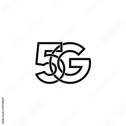5g letter original monogram logo design