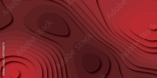 Abstract background with waves. Abstract papercut and multi layer cutout geometric pattern on vector, Abstract soft white background with waves, textured Papercut.