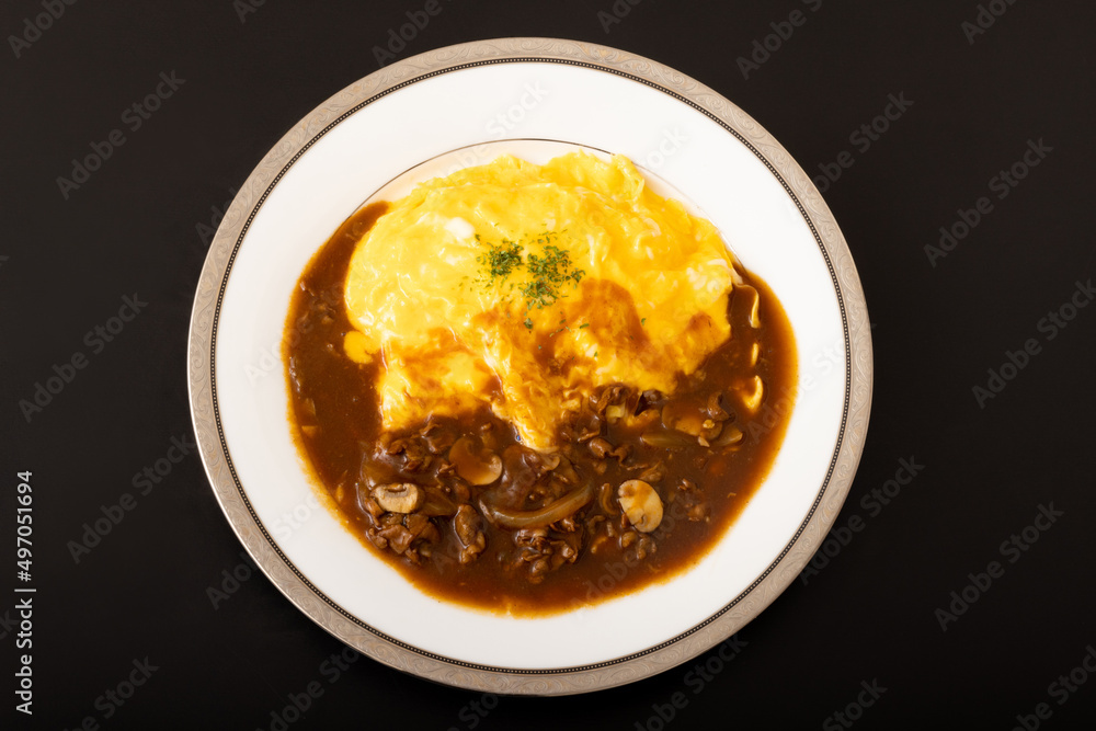 とろとろ卵のオムハヤシ とろとろ卵のオムハヤシ