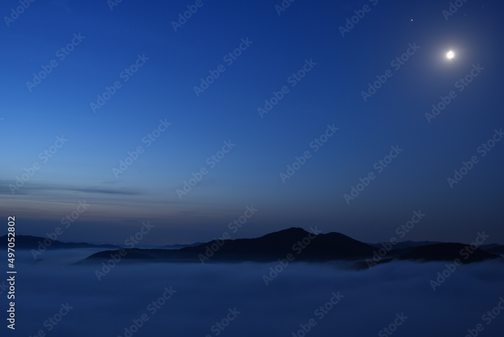 Sea of clouds in early morning