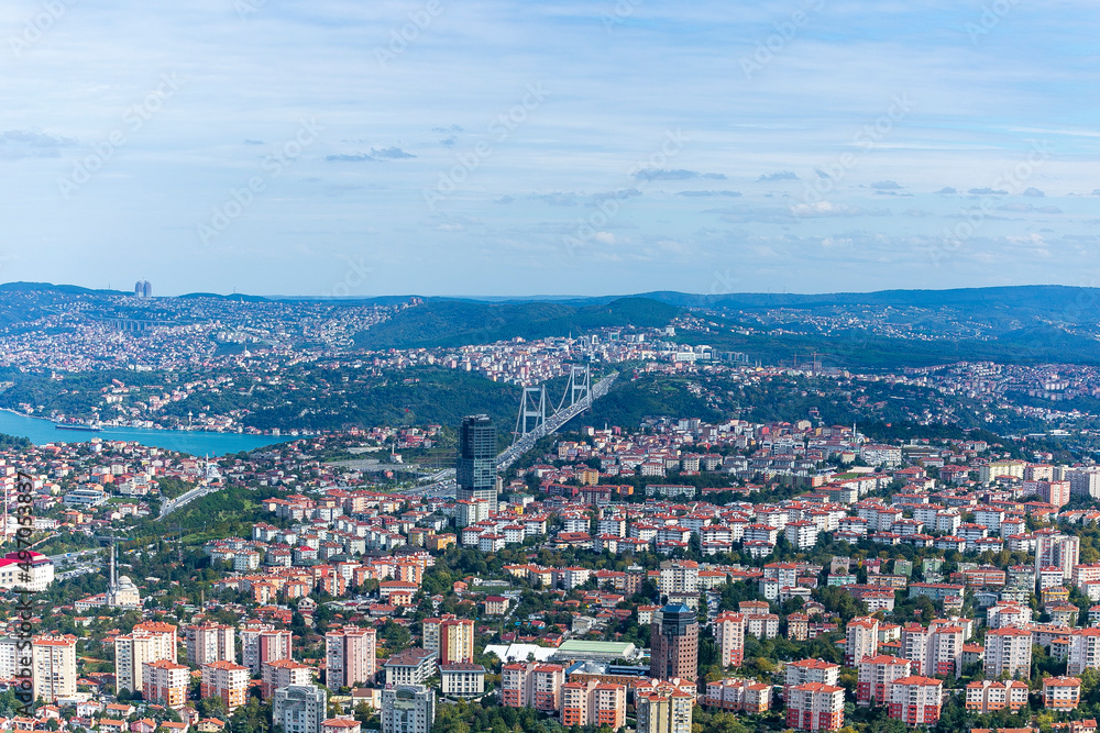 view of Istanbul city from the top of building