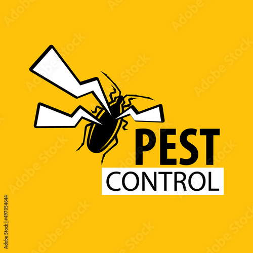 Vector set of logos for pest control company