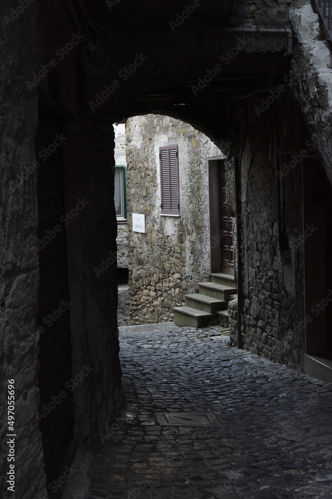 Fototapeta premium Vicolo del borgo di San Vito Romano