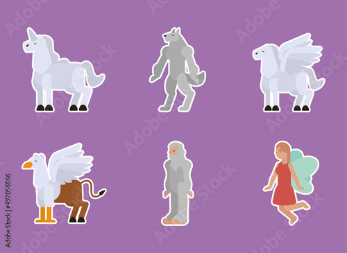 fantastic creatures six characters