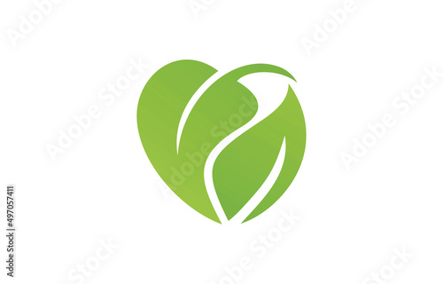 Nature Love Logo Template Design