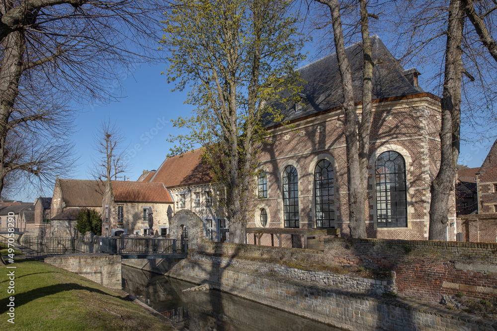 Tongeren. Belgium. Canal and citywall.