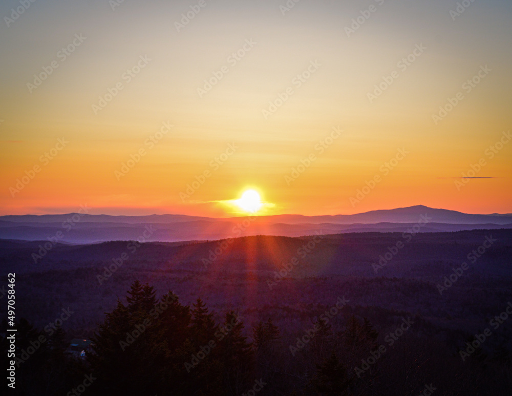 Sunrise Mountain Landscape
Mount Olga, Wilmington VT
April 5, 2022